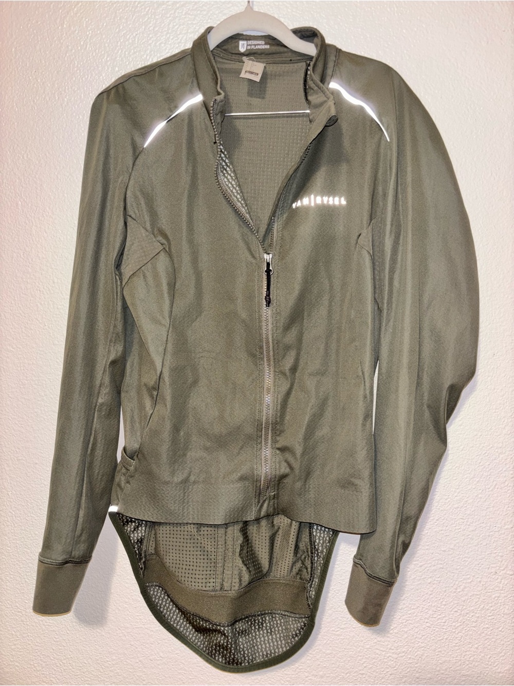 VAN RYSEL Men BIKE DECATHLON CYCLING JACKET Green Men L Full Zip Cycling Jacket